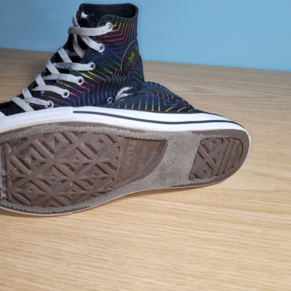 Converse Rainbow zebra print high tops - Picture 2 of 5